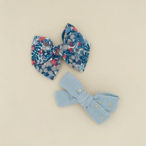 Image of Barrette Liberty Flower Tops bleu