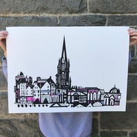 The Hub screen print