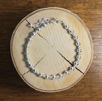 Image 1 of Chunky sterling silver bead bracelet