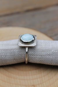 Image 4 of Pale Blue Round Square Ring