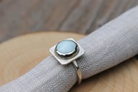 Image 5 of Pale Blue Round Square Ring