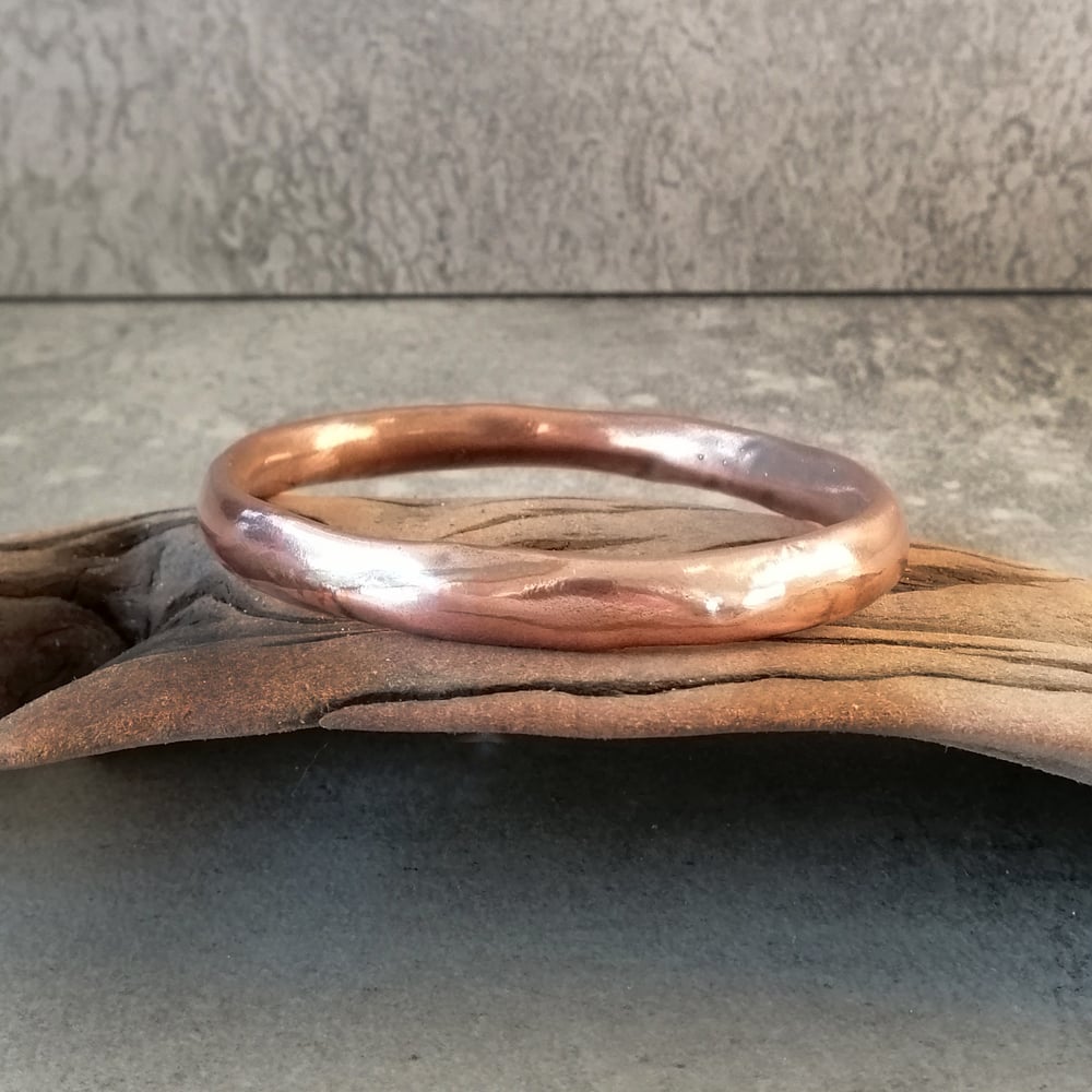 Image of #25 Solid copper bangle- one of a kind