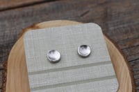 Image 1 of Silver Concave Circle Studs