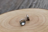 Image 4 of Silver Concave Circle Studs