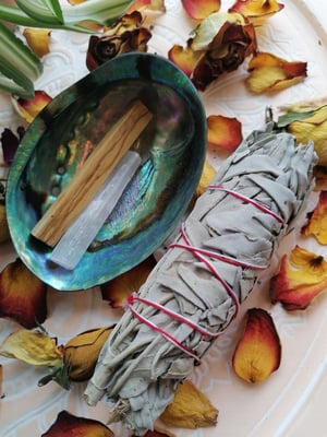 Image of Medium white sage smudge stick