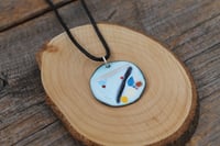 Image 2 of Abstract Enamel Painted Pendant