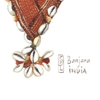 Image 3 of Original Painting - "Etui de corne Banjara" - 20x20 cm