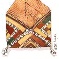 Image 2 of Original Painting - "Sac enveloppe" - 20x20 cm