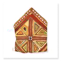 Image 1 of Original Painting - "Sac enveloppe verso" - 20x20 cm