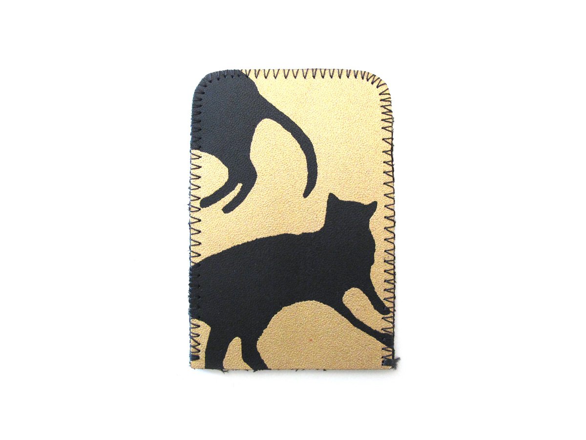 Image of Gold and Black Cats Card Holders