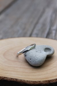 Image 4 of Faceted Silver Stacking Ring