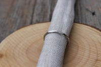 Image 5 of Faceted Silver Stacking Ring