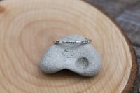 Image 1 of Textured Silver Stacking Ring