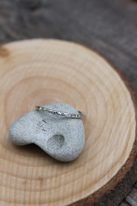 Image 2 of Textured Silver Stacking Ring