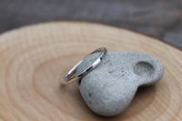 Image 2 of Hammered Stacking Silver Ring