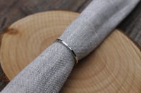 Image 3 of Hammered Stacking Silver Ring