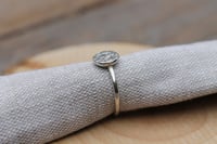 Image 3 of Textured Silver Circle ring