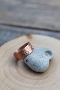 Image 1 of Thick Textured Copper Ring