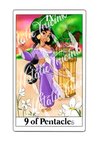 Image 1 of Jasmine - 9 of Pentacles Tarot card print 