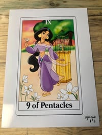 Image 2 of Jasmine - 9 of Pentacles Tarot card print 