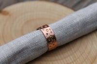 Image 1 of Thick Spot Textured Copper Ring