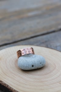 Image 4 of Thick Spot Textured Copper Ring