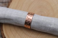 Image 3 of Thick Spot Textured Copper Ring