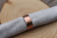 Image 2 of Thick Hammered Copper Ring