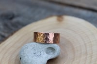 Image 3 of Thick Hammered Copper Ring