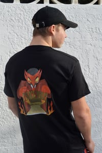 T-shirt Flame noir
