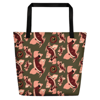 Image 3 of COY KOI TOTE BEACH BAG