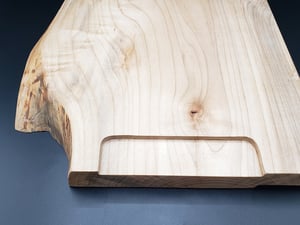 Image of Live Edge Maple Charcuterie/Serving Board with Serving "Tray"