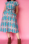 Preorder Tile Midi A-line Shift Dress with Free Postage 