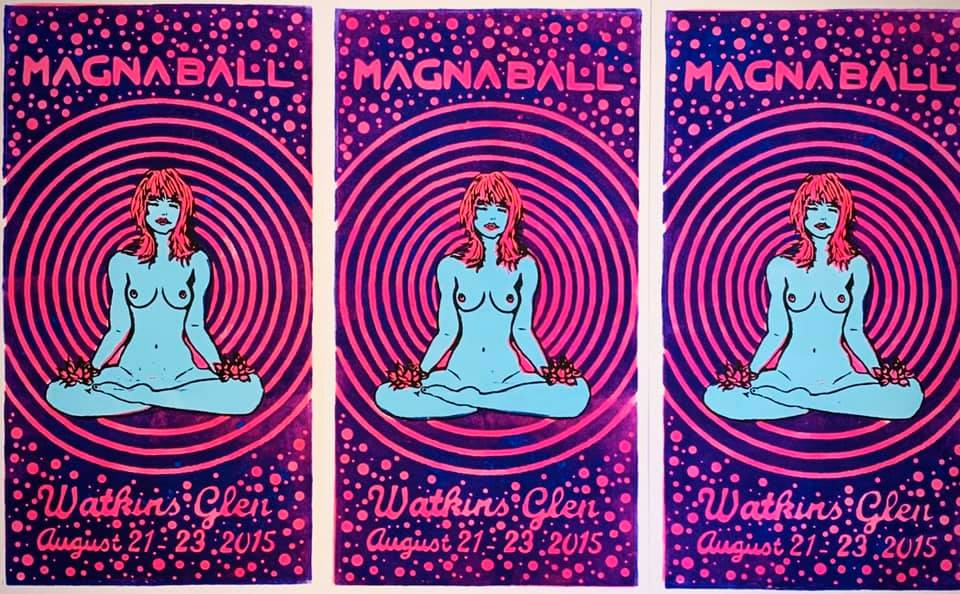 Magnaball Linocut Poster Artist Proof