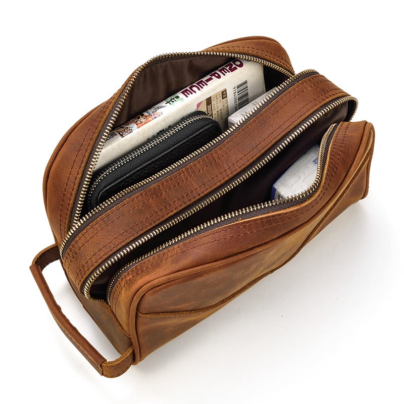 Leather Toiletry Bag Groomsmen Gift Custom Leather Dopp Kit 2003 leather-toiletry-bag-groomsmen-gift-custom-leather-dopp-kit-2003