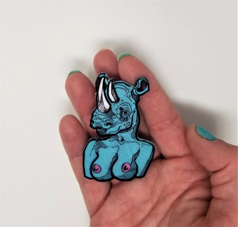 Image of Blu Rhino Pin