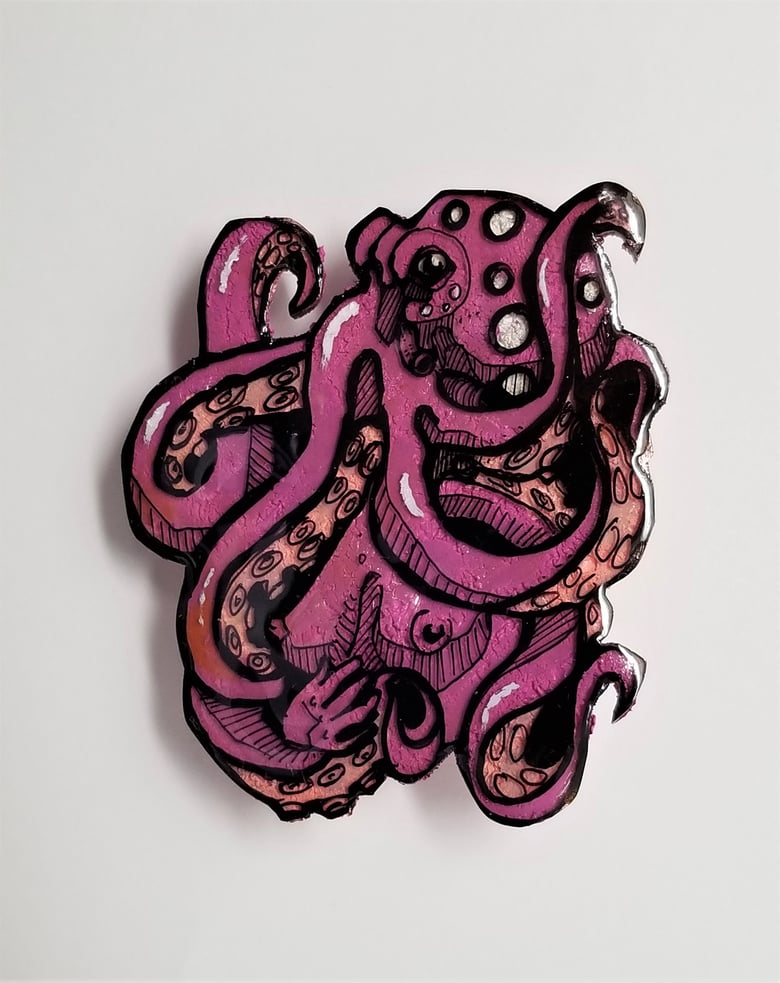 Image of Pink Octopus Pin