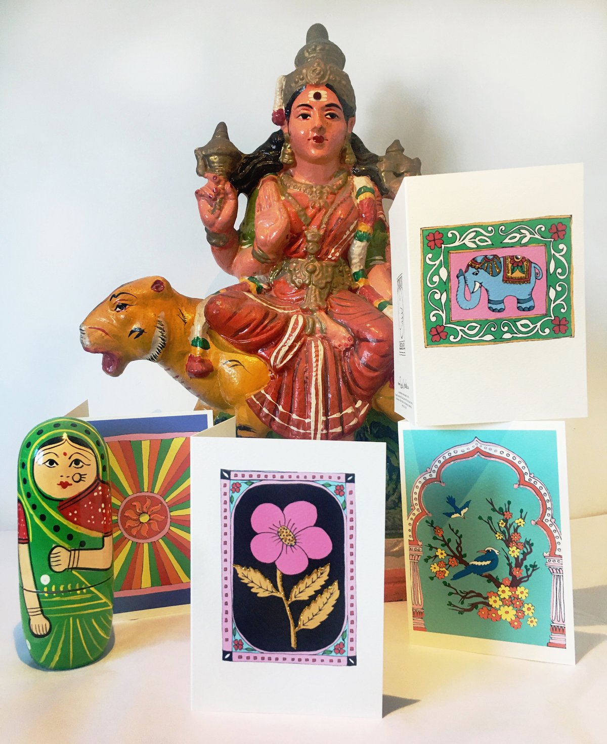 Flower India Card