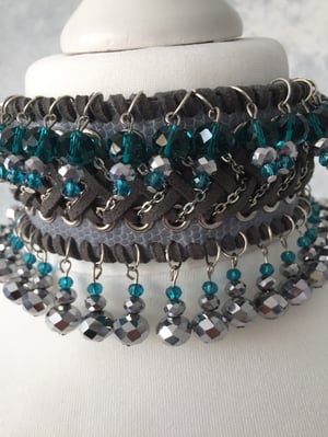 Image of Double crystal bead collar