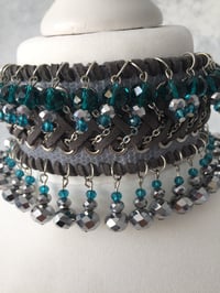 Image 4 of Double crystal bead collar