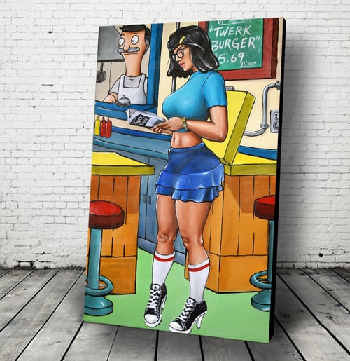 Image of "Future Tina" Bobs Burger By Jeremy Worst Cartoon
