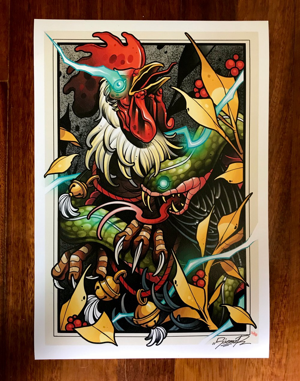 Rooster print