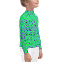 Image 5 of LIMEADE SPLASH KIDS RASH GUARD TOP