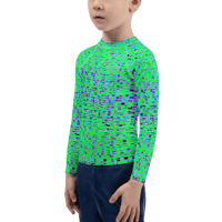 Image 4 of LIMEADE SPLASH KIDS RASH GUARD TOP