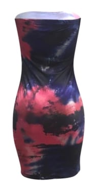 Image 4 of Tie-Dye Purple knee Dress