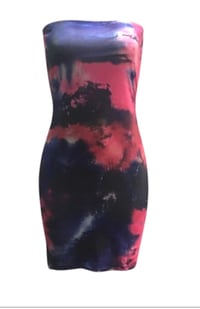 Image 2 of Tie-Dye Purple knee Dress