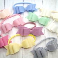 Image 1 of CHOOSE YOUR COLOUR - Large Double Loop Bow on Headband or Clip