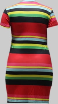 Image 3 of Stripe Red Mini Dress