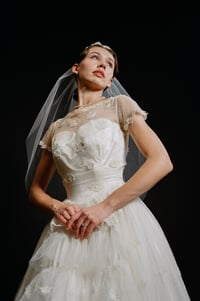 Image 4 of 1950s Swiss Dot & Lace 