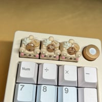 Image 3 of CHOC-CHIP Bear Artisan Keycap